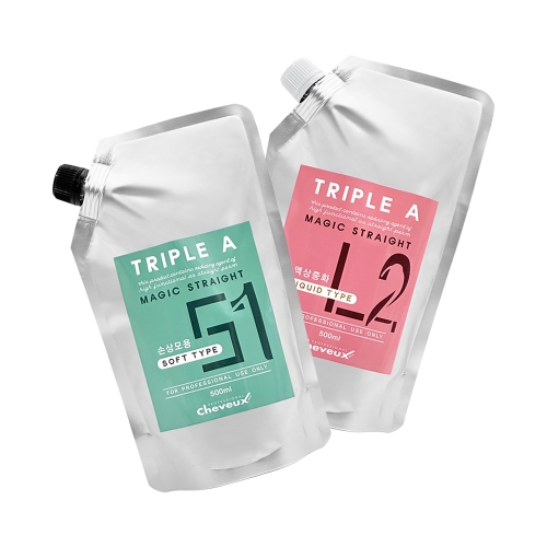 [디어스] 슈보 트리플 에이 매직 스트레이트 매직약 1,2제 500ml (손상모용)