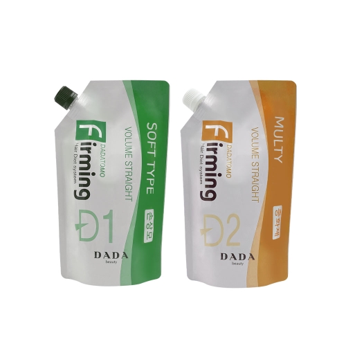 [DADATOMO] 다다토모 퍼밍 헤어 다이어트  스트레이트(손상모) 1,2제 500ml (2제 액상)
