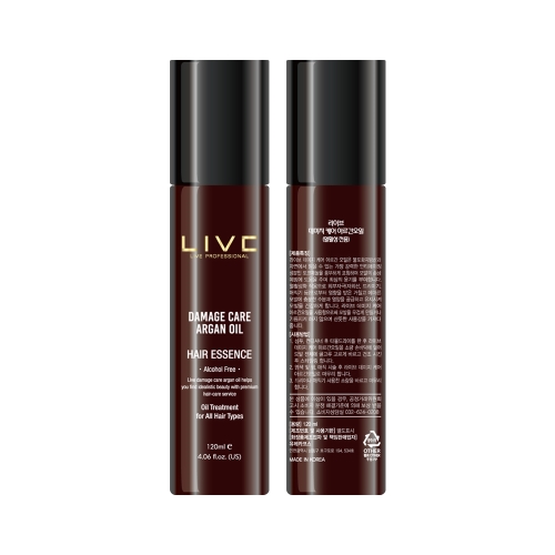 [아이쉬코리아] 라이브 데미지 케어 아르간 오일(열활성전용) 120ml